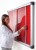 The Vision Acrylic Sliding Door Notice Board Extended Colour Range