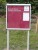 Vision Satin Silver Post Mounted Notice Board