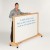 Mobile Wood Framed Notice Board