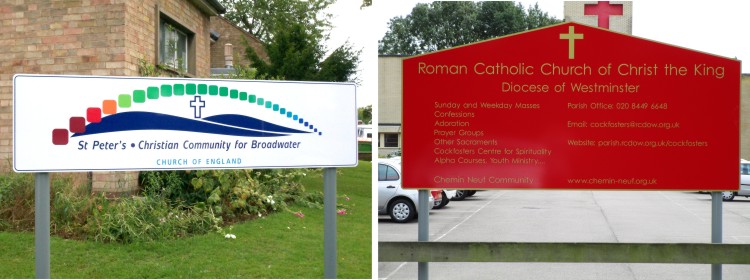 Post Mounted Church Signs - Signs for Churches