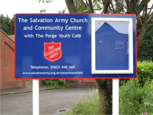 Single Superior External Church Notice Board - Signs for Churches