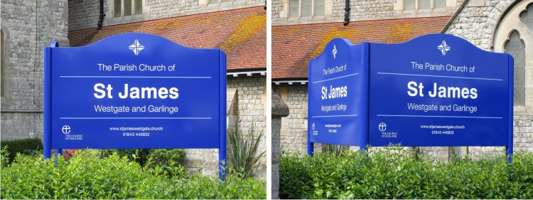 Premium Post Mounted Aluminium Church Signs - Signs for Churches